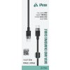 iPEAX textilní kabel USB-C / USB-C 1 m, USB 2.0, černý 90010101 iPEAX textilní kabel USB-C / USB-C 1 m, USB 2.0, černý 90010101