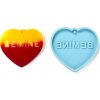 Silikónová forma Srdce BE MINE 63x70x7mm, 1 ks (Forma na živicu) Silikónová forma Srdce BE MINE 63x70x7mm, 1 ks (Forma na živicu)