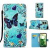 Peňaženkové kožené puzdro Drawing na Motorola Moto G04/ G24 - Motýľ Peňaženkové kožené puzdro Drawing na Motorola Moto G04/ G24 - Motýľ