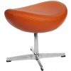 Nábytek PEGAS Podnožka Egg oranžová kůže TP Nábytek PEGAS Podnožka Egg oranžová kůže TP