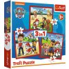 Trefl Puzzle 3v1 - Šťastní psi z Labkovej Patroly / Viacom PAW Patrol Trefl Puzzle 3v1 - Šťastní psi z Labkovej Patroly / Viacom PAW Patrol