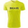Karate postavy - Pánske tričko Fantasy športové - XL ( Neonová žltá ) Karate postavy - Pánske tričko Fantasy športové - XL ( Neonová žltá )