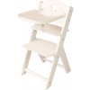 Sedees Jídelní rostoucí židlička 2v1 bílá s hvězdičkou, bílé bočnice - chytrá židle Sedees Sedees Jídelní rostoucí židlička 2v1 bílá s hvězdičkou, bílé bočnice - chytrá židle Sedees