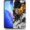 Picasee silikónový čierny obal pre OPPO Reno 5 5G - Black Gold 2 Picasee silikónový čierny obal pre OPPO Reno 5 5G - Black Gold 2