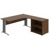 OFFICE PRO s.r.o. Kancelársky stôl pracovný, zostava ľavá - CE 1800 60 HL, orech OFFICE PRO s.r.o. Kancelársky stôl pracovný, zostava ľavá - CE 1800 60 HL, orech