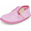 Dievčenské papuče Barefoot Pegres, BF01 textil, ružová - 26 Dievčenské papuče Barefoot Pegres, BF01 textil, ružová - 26