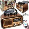 PRENOSNÉ RETRO RÁDIO S DAB+ FM BLUETOOTH USB, NABÍJATEĽNÉ, SOLÁRNE PRENOSNÉ RETRO RÁDIO S DAB+ FM BLUETOOTH USB, NABÍJATEĽNÉ, SOLÁRNE