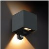 Brilagi | Brilagi - LED vonkajšie nástenné svietidlo s čidlom CUBE LED/6W/230V antracit | BG2295 Brilagi | Brilagi - LED vonkajšie nástenné svietidlo s čidlom CUBE LED/6W/230V antracit | BG2295