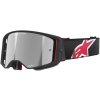 ALPINESTARS okuliare SUPERTECH CORP black/red mirror silver ALPINESTARS okuliare SUPERTECH CORP black/red mirror silver