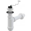 Alca Sifón umývadlový DN40 s plastovou mriežkou DN63, retiazka Alca Sifón umývadlový DN40 s plastovou mriežkou DN63, retiazka