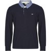 Gant Polokošele s dlhým rukávom REG CHAMBRAY HEAVY RUGGER Modrá Gant Polokošele s dlhým rukávom REG CHAMBRAY HEAVY RUGGER Modrá