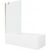 MEXEN/S - Vega obdĺžniková vaňa 160 x 70 cm s panelom + vaňová zástena 100, transparent, zlatá 550116070X9510000050 MEXEN/S - Vega obdĺžniková vaňa 160 x 70 cm s panelom + vaňová zástena 100, transparent, zlatá 550116070X9510000050