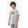 4F detské tričko HJZ22-JTSM002 sivé