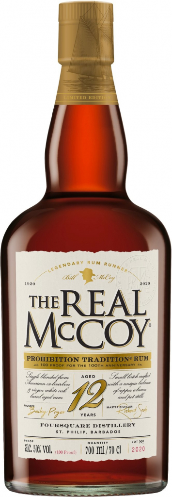 The Real McCoy Prohibition Tradition Rum 12y 50% 0,7 l (čistá fľaša)