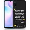 Picasee silikónový čierny obal pre Xiaomi Redmi 9AT - Kazma - SVĚT PATŘÍ TĚM, CO SE NEPOSEROU Picasee silikónový čierny obal pre Xiaomi Redmi 9AT - Kazma - SVĚT PATŘÍ TĚM, CO SE NEPOSEROU