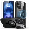 ESR Classic Hybrid KickStand HaloLock SET iPhone 16: Clear/Black ESR Classic Hybrid KickStand HaloLock SET iPhone 16: Clear/Black