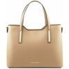 Kožená shopper kabelka Olimpia Tuscany Leather Farba: Champagne Kožená shopper kabelka Olimpia Tuscany Leather Farba: Champagne