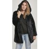 Urban Classics Dámsky Teddy kabát Ladies Hooded Teddy Coat Farba: Black, Veľkosť: XXL