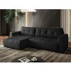 ROHOVÁ SEDAČKA SHARLOTTE 261 x 143 cm ČIERNA ROHOVÁ SEDAČKA SHARLOTTE 261 x 143 cm ČIERNA