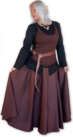 imago Středověká sukně hnědá