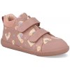 Garvalín detské členkové topánky barefoot Sauvage Kiss ružové