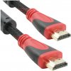 DeTech Pletený propojovací HDMI - HDMI - 3m HQ DeTech Pletený propojovací HDMI - HDMI - 3m HQ