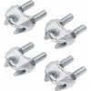 LUX-TOOLS Lanová svorka pozinkovaná oceľ, 20 x 18 mm, 4 ks, pre laná s pr. 1-3 m LUX-TOOLS Lanová svorka pozinkovaná oceľ, 20 x 18 mm, 4 ks, pre laná s pr. 1-3 m