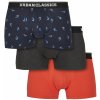Urban Classics Boxer Shorts 3-Pack bird aop+ boxer orange + cha