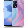 Picasee silikónový čierny obal pre OPPO A16 - Pink liquid Picasee silikónový čierny obal pre OPPO A16 - Pink liquid