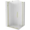 MEXEN/S - Velar L sprchovací kút, posuvné dvere 100 x 85, dekor, zlato kartáčovaná 871-100-085-33-55 MEXEN/S - Velar L sprchovací kút, posuvné dvere 100 x 85, dekor, zlato kartáčovaná 871-100-085-33-55