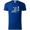 Eat sleep play - šach - Tričko z organickej bavlny - 3XL ( Kráľovská modrá ) Eat sleep play - šach - Tričko z organickej bavlny - 3XL ( Kráľovská modrá )