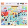 Viga puzzle na podložke 48 častí hasiči