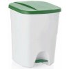 Odpadkový kôš s pedálom zelené veko 40 l 100027476 Odpadkový kôš s pedálom zelené veko 40 l 100027476