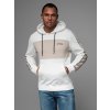 Ombre Men's cotton hoodie with contrasting elements - white šedá L Ombre 5907064514595 Ombre Men's cotton hoodie with contrasting elements - white šedá L Ombre 5907064514595