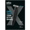 Zastrihávač brady Braun XT 3100 | Bezdrôtový | 3 nastavenia dĺžky | Čierny Zastrihávač brady Braun XT 3100 | Bezdrôtový | 3 nastavenia dĺžky | Čierny