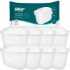8x Vodný filter do filtračnej kanvice Brita Marella Glass - náhradná vložka Sillar 8x Vodný filter do filtračnej kanvice Brita Marella Glass - náhradná vložka Sillar