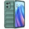 Gumený kryt Flannel na Oppo Reno 7 5G - Tmavá zelená Gumený kryt Flannel na Oppo Reno 7 5G - Tmavá zelená