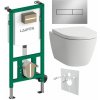 Laufen Set modulu do sádrokartonu, WC Ardo, sedátka a tlačítka, chrom mat 1 set Laufen Set modulu do sádrokartonu, WC Ardo, sedátka a tlačítka, chrom mat 1 set