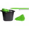 MOP SET MICRO STRIPS GREEN PREMIUM MOP SET MICRO STRIPS GREEN PREMIUM
