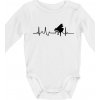 Piano ekg - krídlo - Body dojčenské s dlhým rukávom - Dlhý r. 6-12 mes ( Biela ) Piano ekg - krídlo - Body dojčenské s dlhým rukávom - Dlhý r. 6-12 mes ( Biela )