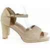 Dámske béžovú semišové sandále EVIALI Dámske béžovú semišové sandále EVIALI