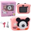 LEAN TOYS Digitálny fotoaparát pre deti s myšou ružový 48Mpx HD 1080P LEAN TOYS Digitálny fotoaparát pre deti s myšou ružový 48Mpx HD 1080P