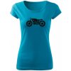 T-ričko Cafe Racer dámske tričko Farba trička: Tyrkysová, Veľkosť: XL T-ričko Cafe Racer dámske tričko Farba trička: Tyrkysová, Veľkosť: XL