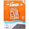 JUNIOR Adhesive Glitter Eva Foam, dekoračná pena A4 2mm glitter samolepiaca strieborná (10ks) JUNIOR Adhesive Glitter Eva Foam, dekoračná pena A4 2mm glitter samolepiaca strieborná (10ks)
