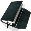 Obal na knihu kožený se záložkou Černý kovový Obal na knihu kožený se záložkou Černý kovový