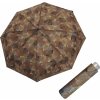 Doppler Mini Light Leaves dámsky skladací dáždnik hnědý