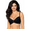 Podprsenka push-up Lagerta čierna s čipkou 70E Podprsenka push-up Lagerta čierna s čipkou 70E