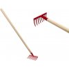 Hrable červené s násadou kov/drevo 80cm náradie Hrable červené s násadou kov/drevo 80cm náradie