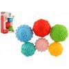 Teddies Súprava loptičiek 6ks s textúrou gumové 6 8cm Teddies Súprava loptičiek 6ks s textúrou gumové 6 8cm