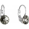 Náušnice šedej Rivoli so Swarovski Elements Black Diamond 8 mm Náušnice šedej Rivoli so Swarovski Elements Black Diamond 8 mm